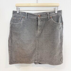 GoLite Women's Gray‎ Corduroy High Rise Casual Skirt Size 10